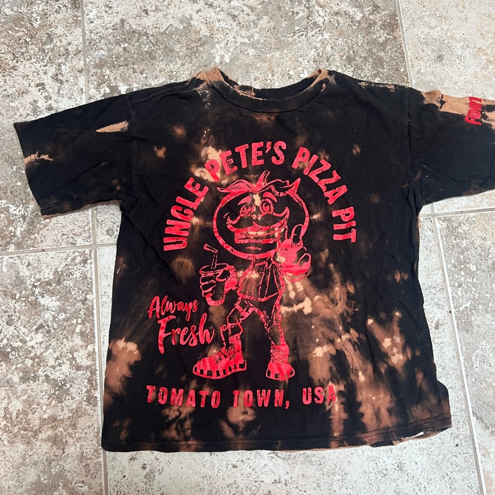 Fortnite Black and Orange Tie-Dye T-Shirt